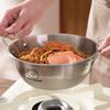 Doubel/Single Handle Korean Noodle Bowl 304 Stainless Steel Salad Bowl Seafood Rice Pot  Picnic