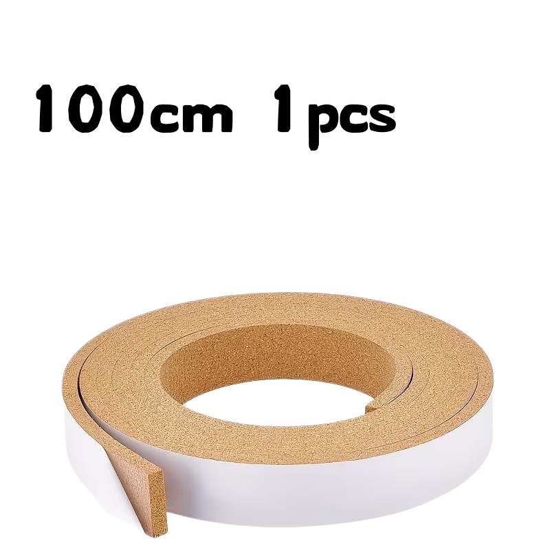 

1pcs Bulletin Board Strip 100cm – Self-Adhesive, Frameless Cork for Office, School, Home, Notes, Photos