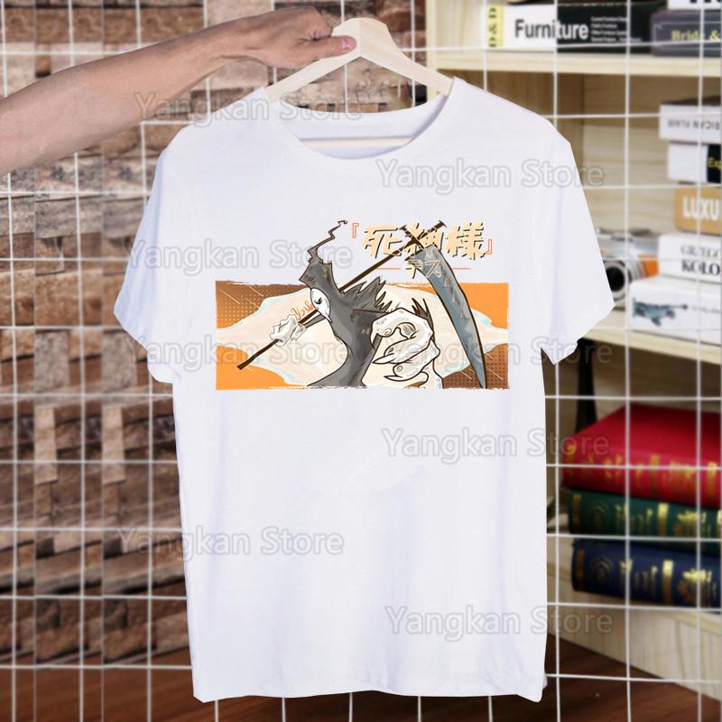 Soul Eater Anime Manga Ohkubo Shinigami Funny T Shirt Men New Casual Short Sleeve Tshirt Homme Manga Unisex T-shirt Tees