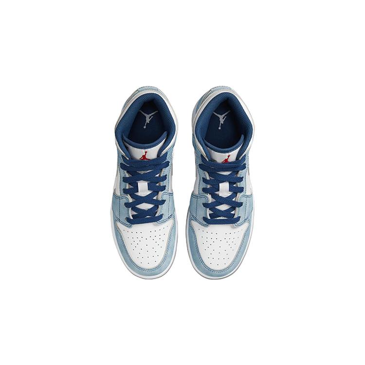 New Jordan 1 Mid SE French Blue Light Steel GS DR6235-401