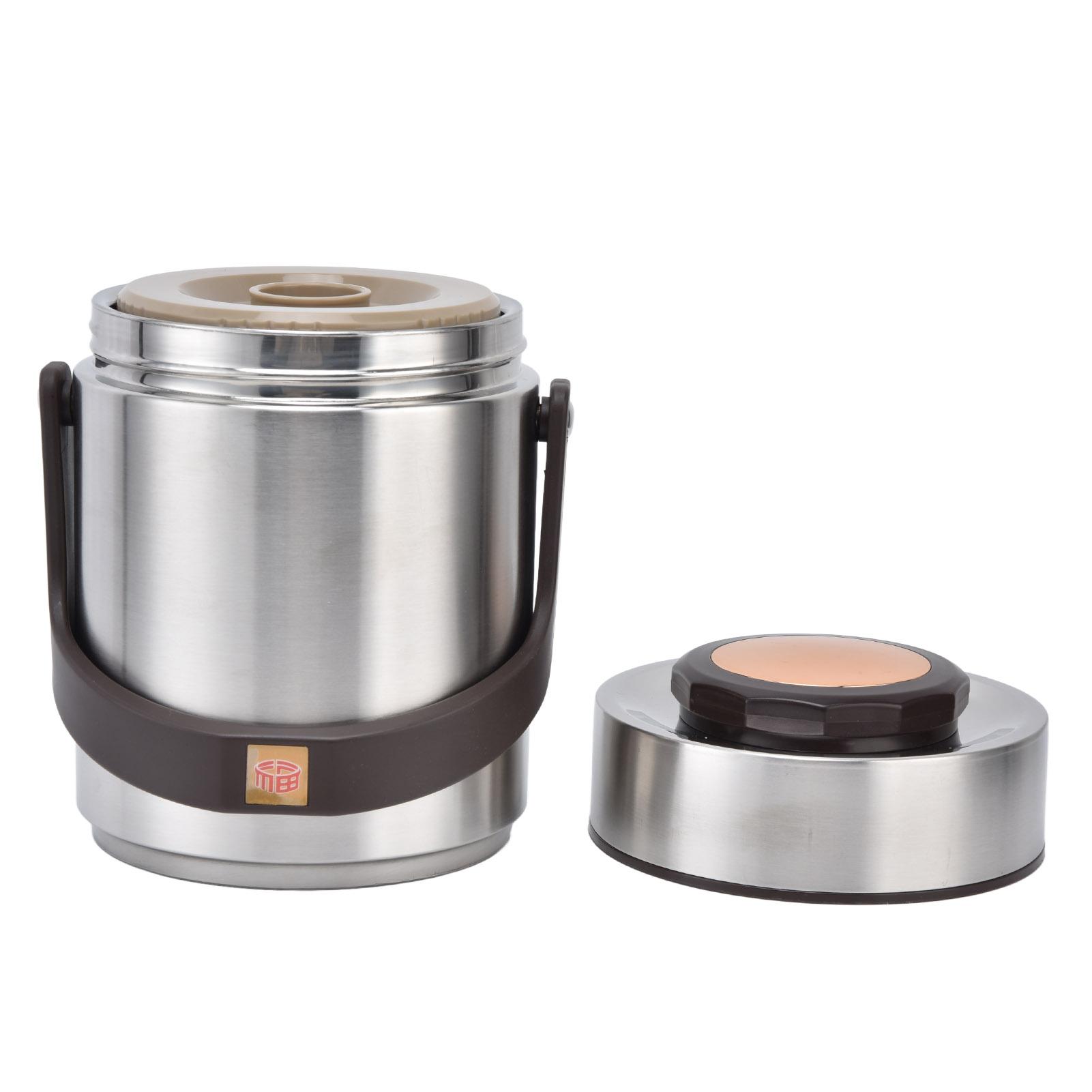 

1500ml Large Capacity 304 Stainless Steel Vacuum Insulation Bento Lunch Box Leakproof Food Container L