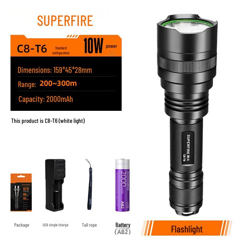 SupFire Rechargeable LED Flashlight Series
