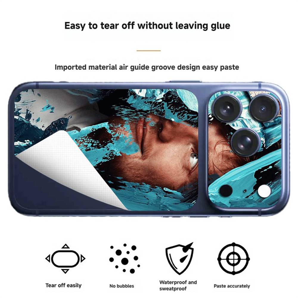 Singer E-Ed Sheeran For iPhone 17 pro max New Print Back Cover Decal Wrap Skin Rear Protective Sticker Film Creative