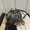 Trendy Sequin Drawstring Bucket Bag For Women In Colorful Stylish Design