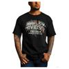 Harley-Davidson Men's Metallic Short Sleeve Crew Neck T-Shirt - Black