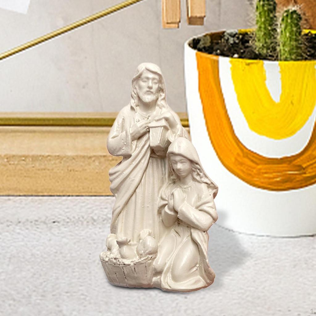 Holy Family Figurine Craft for Living Room And Bookcase