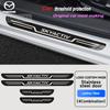 AAGE1 For 3 6 SKYACTIV CX-30 Axela CX-5 Atenza CX-3 CX9 Car Stainless Steel Door Sill Pedal Welcome Scuff Plate Decoration Cove