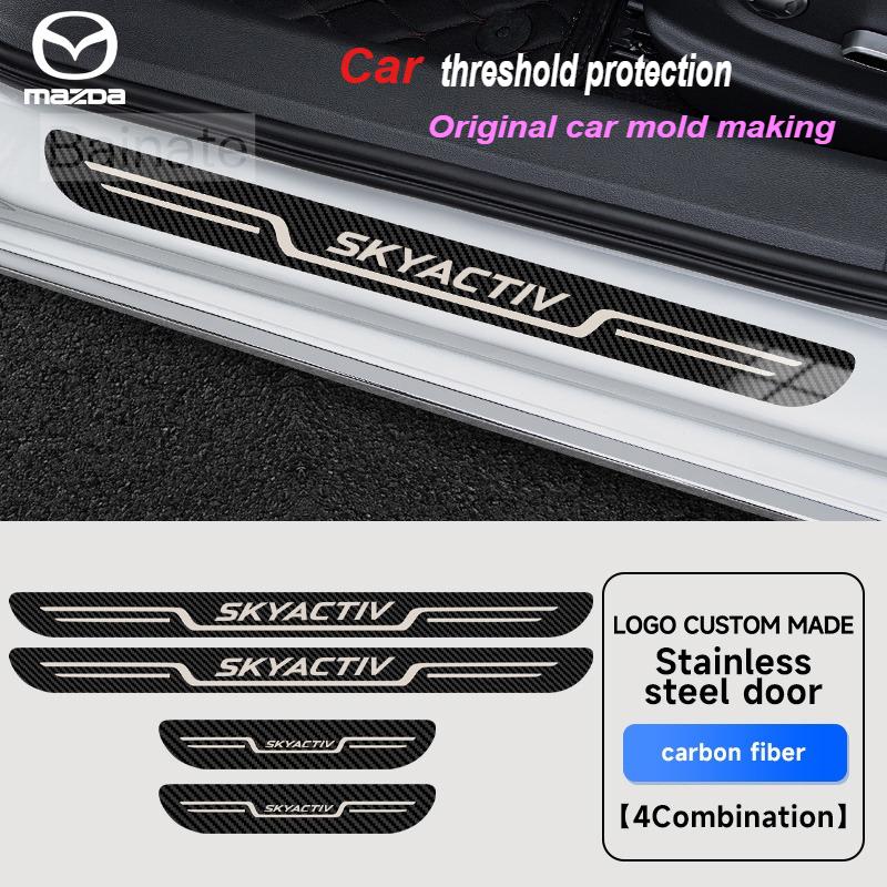 AAGE1 Per MAZDA 3 6 SKYACTIV CX-30 Axela CX-5 Atenza CX-3 CX9 Auto Acciaio Inossidabile Pedale Soglia Porta Benvenuto Piastra Battitacco Decorazione Copertura