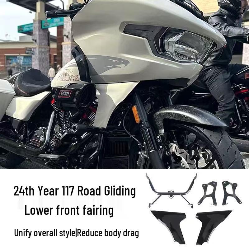 

Side Fairing Bracket Kit for Harley CVO Road Glide/Street Glide Gloss Black