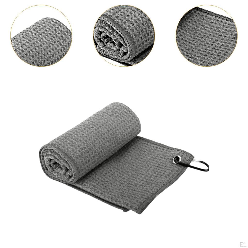 Golf Towel Bag Small with Carabiner Soft Golfer Gift Quick Drying Water Absorption