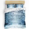 Forest Snow Landscape Beautiful 3pcs Bedding Set For Bedroom Double Bed Home Textile Duvet Cover Quilt Cover Pillowcase