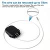 Retractable Cable Lock Portable Retractable Stroller Lock Black Backpack Safety Locker Snowboard Security Device for Luggage