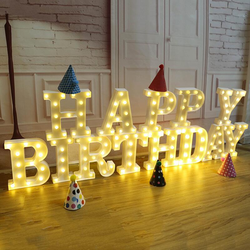 LED Letter & Shape Lights, Neon Lights, Romantic Proposal Decorations