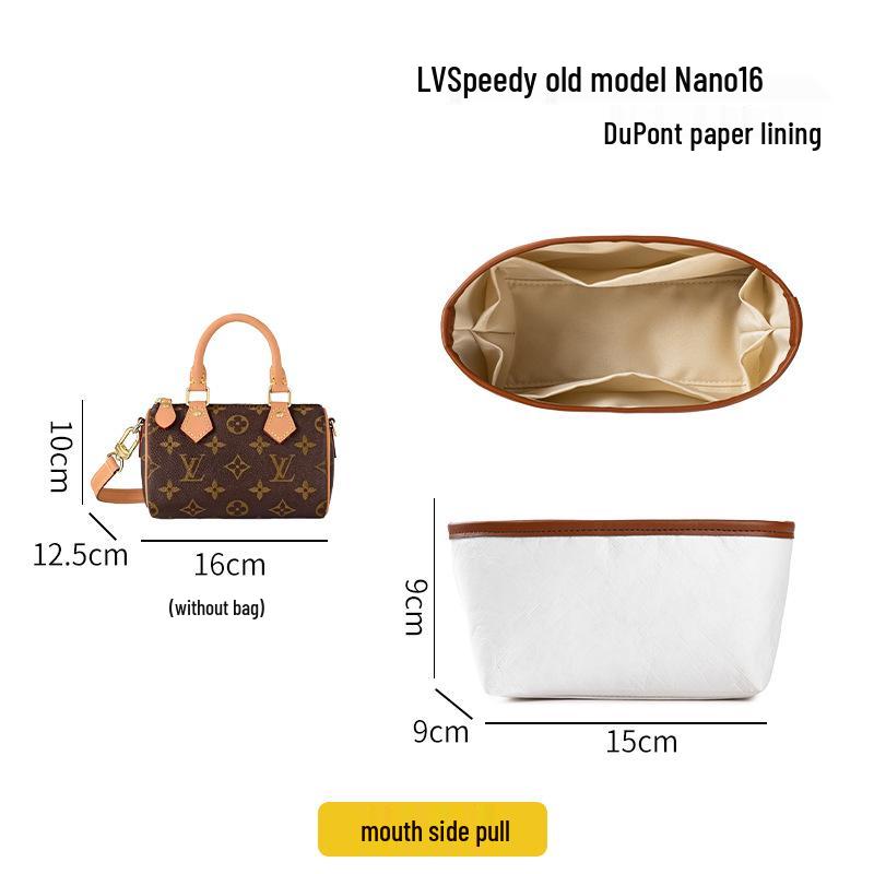 Organizer für Innenfutter für Lv Speedy Taschen: Größen 25, 30, 35, 20, 16 Nano, Ultraleicht.