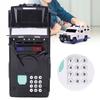 Camión de Dinero Hucha Contraseña de Huella Dactilar Electrónica Automática Caja de Ahorro de MonedasBlanco