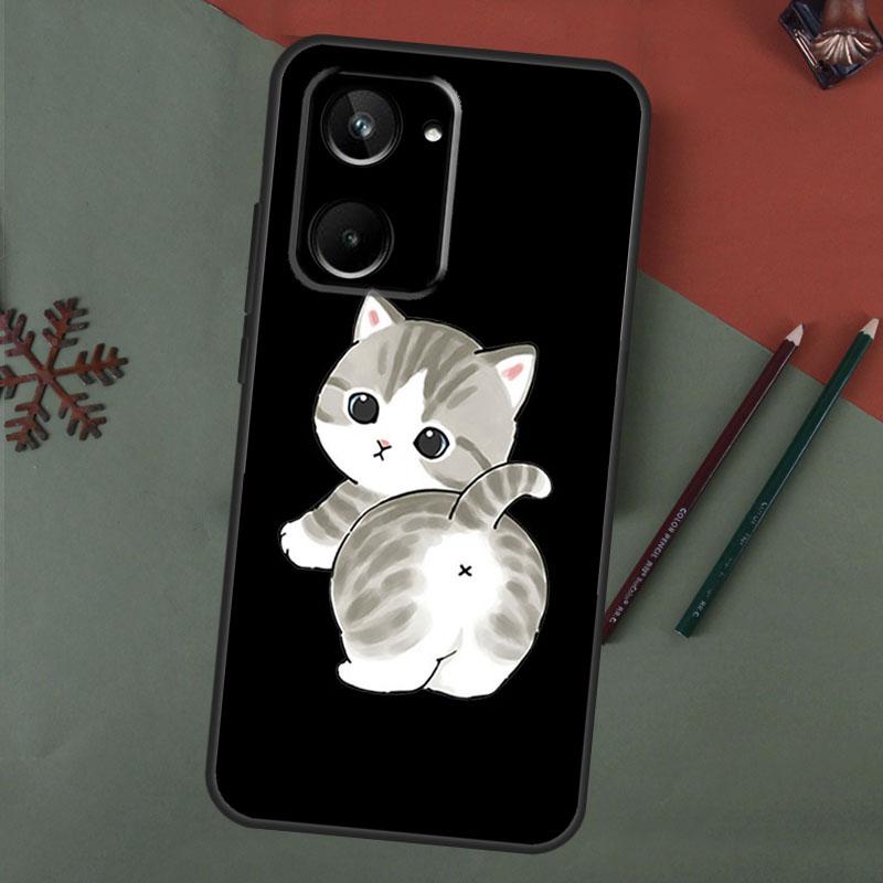 Funny Animal Cats Dog Tiger Couple For Realme GT Neo 5 3 2 T 8 9 10 11 Pro Plus C11 C15 C21 C25 C30 C31 C33 C35 C55 C21Y Case