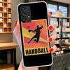 Handball Sport Phone Case For Samsung Galaxy A17 A37 A57 A16 A26 A36 A56 A15 A25 A35 A55 A14 A24 A34 A54 A13 A23 A33 A53 Galaxy