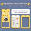 Cartoon Lanyard ID Holder for Students: School, Bus, Meal, or Work Badge