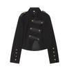 2026 Summer New European and American Cross-border Women's Fashion Street Fashion Knot Buckle Stand Collar Jacket W016 21268