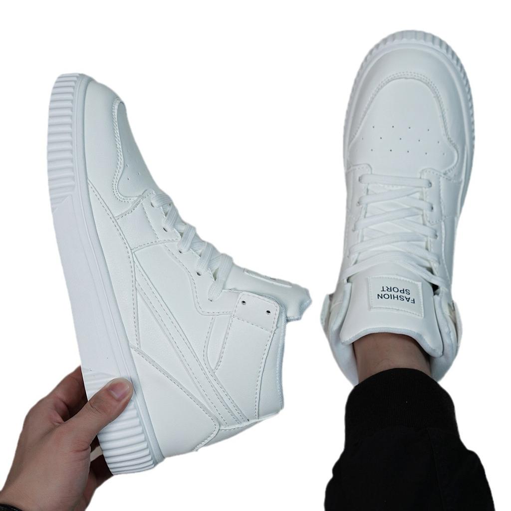 2025 neue Board-Schuhe Herbst und Winter Mid-Top trendige Herrenschuhe Sport trendige Schuhe Herren Casual vielseitige kleine weiße Schuhe Herren