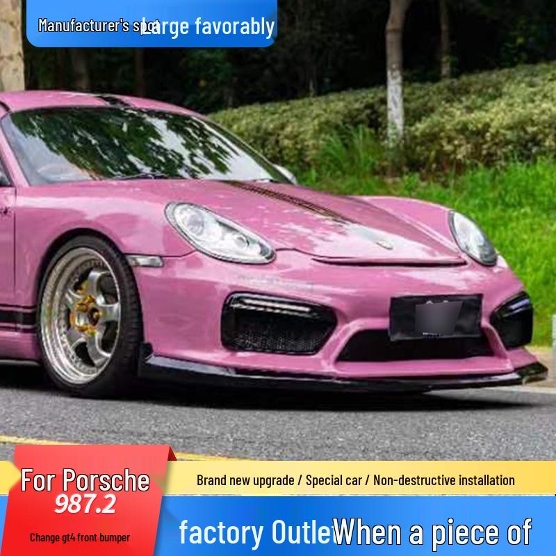 Compatible GT4-Style Front Bumper Upgrade for Porsche 987.2