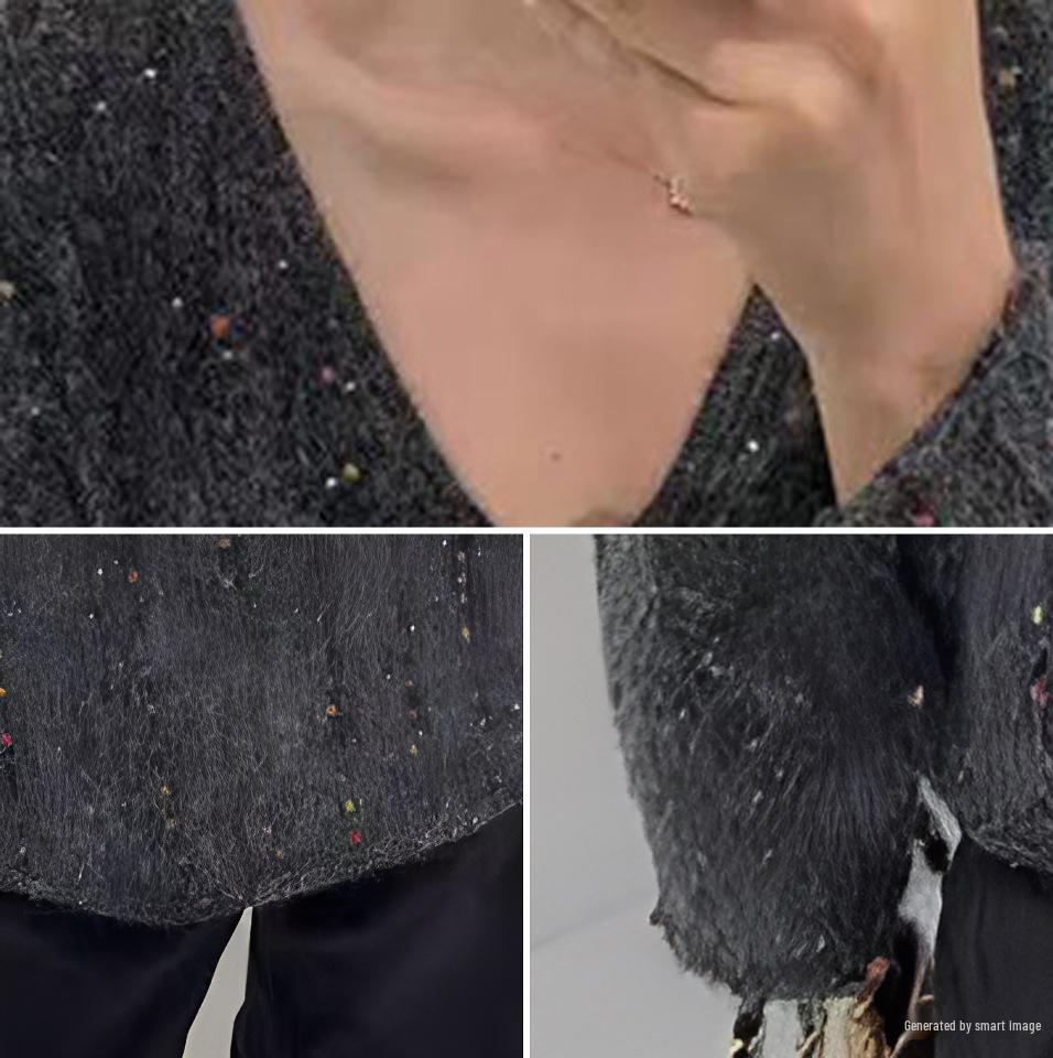 European Style Colorful Dot Wool Knit Sweater - Women's Autumn New Fashion