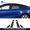 Carbon Fiber Pattern Car B Pillars Film For Tesla Model Y Juniper Modely 2025 2026 Paint Protection Anti-scratch Accessories