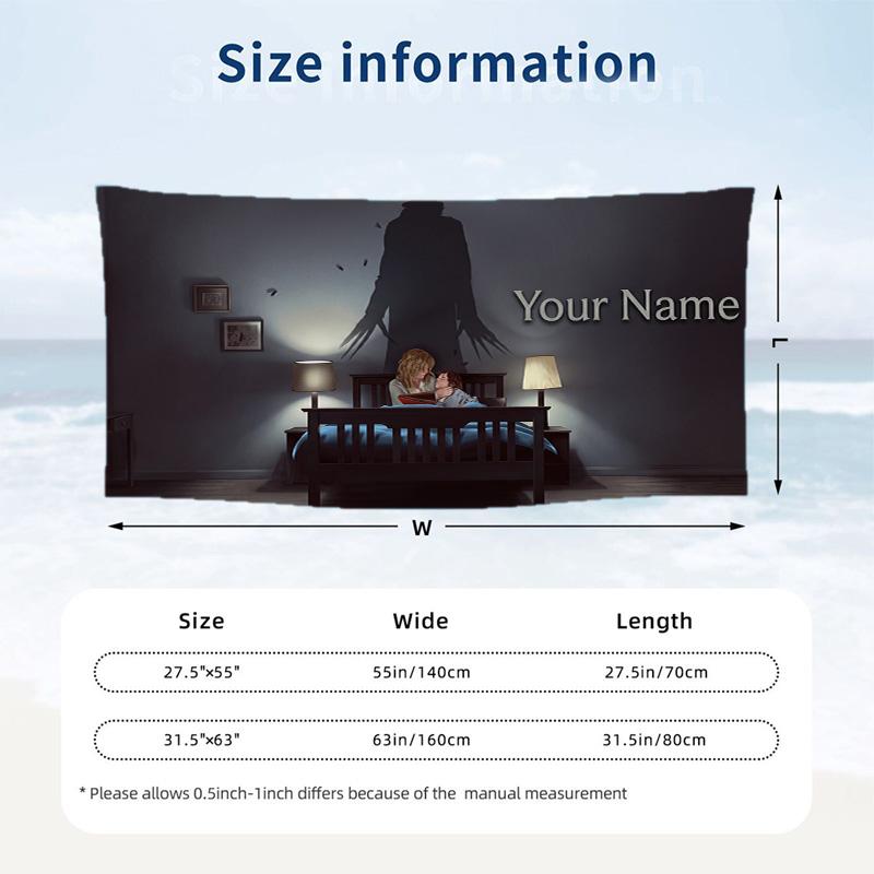 Custom Text Beach Towel, Soft Absorbent Swimming Multi-use TowelThe Babadook