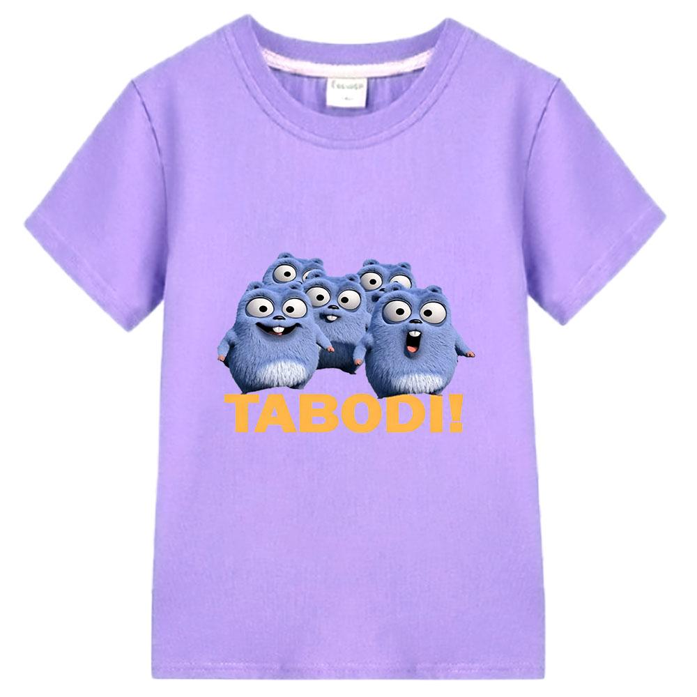 Grizzy und die Lemminge Baumwolle Kinder T-Shirt Cartoon Print T-Shirts Lässig Niedlich Jungen Mädchen Oberteile Rundhalsausschnitt Kurzarm Sommer Anime T-Shirt Lustiges T-Shirt