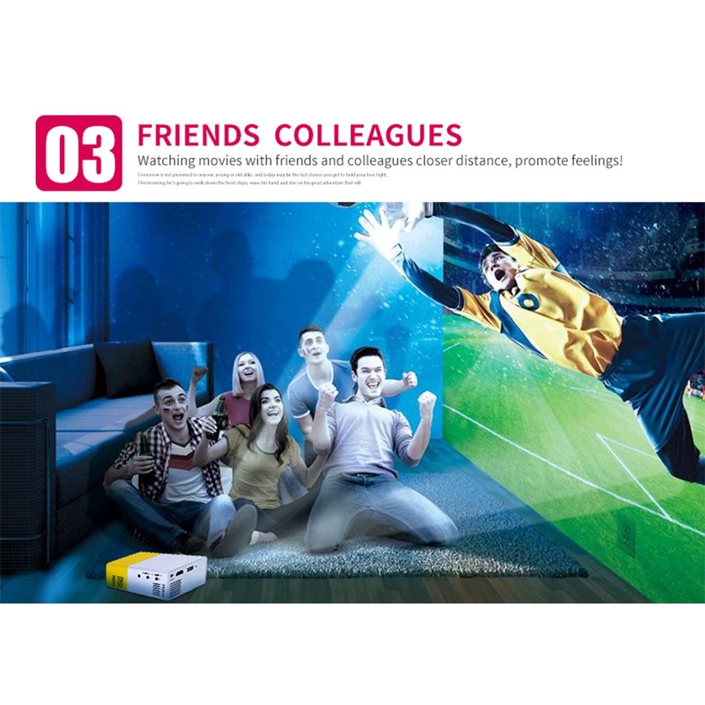 30000 Std. 1080P HD LED Tragbarer Projektor 320x240 Auflösung Multimedia Heimkino Film Beamer Video Theater