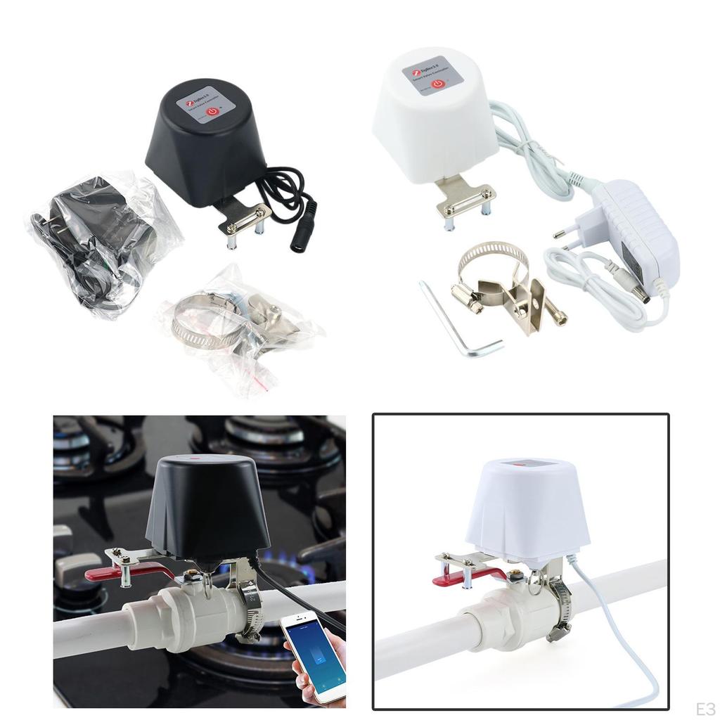 Smart Water Gas Valve Phone Remote Control On Off Timing Function Controller Black