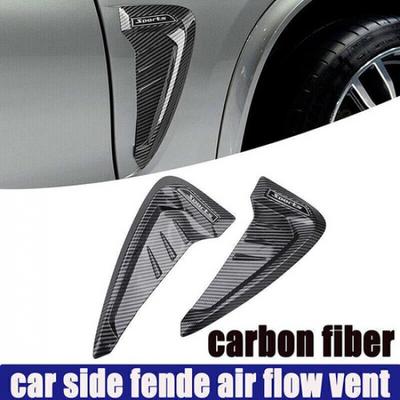 Universal Sport Car Air Flow Intake Side Fender Vent Moulding Trim Decals Stick-