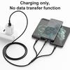 3-in-1 Charging Cable for Samsung Galaxy A14 4G-5G, A34 A54 5G A53 A52 M13 M23 5G, USB-C Micro-USB Cable Black 1.2 Meter