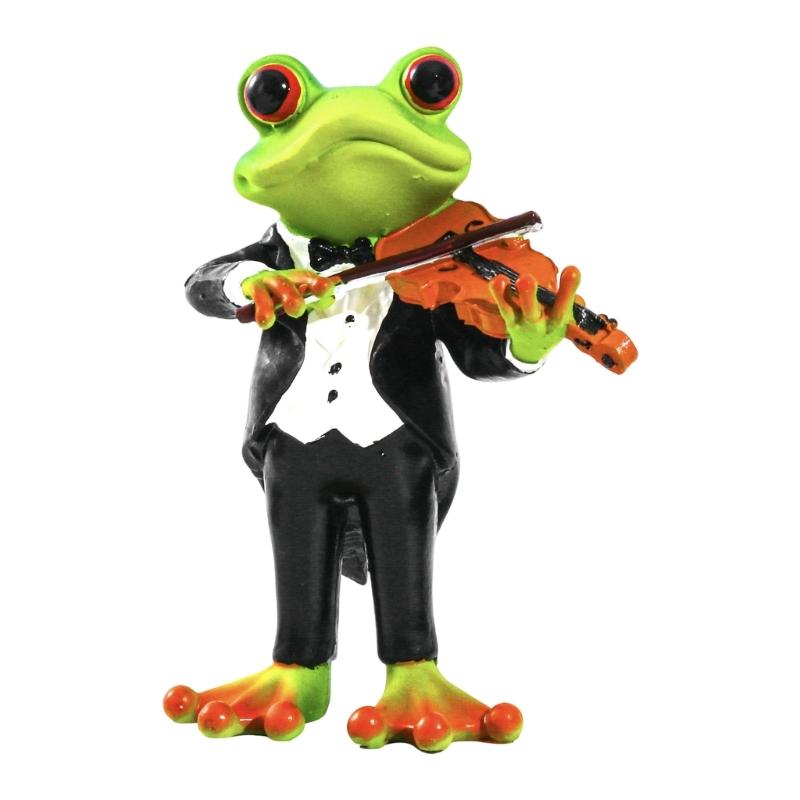 Instrument Frogs Figurines Frogs Statue Garden Decors Landscape Decors Animal Figurines Sculpture Table Centrepieces