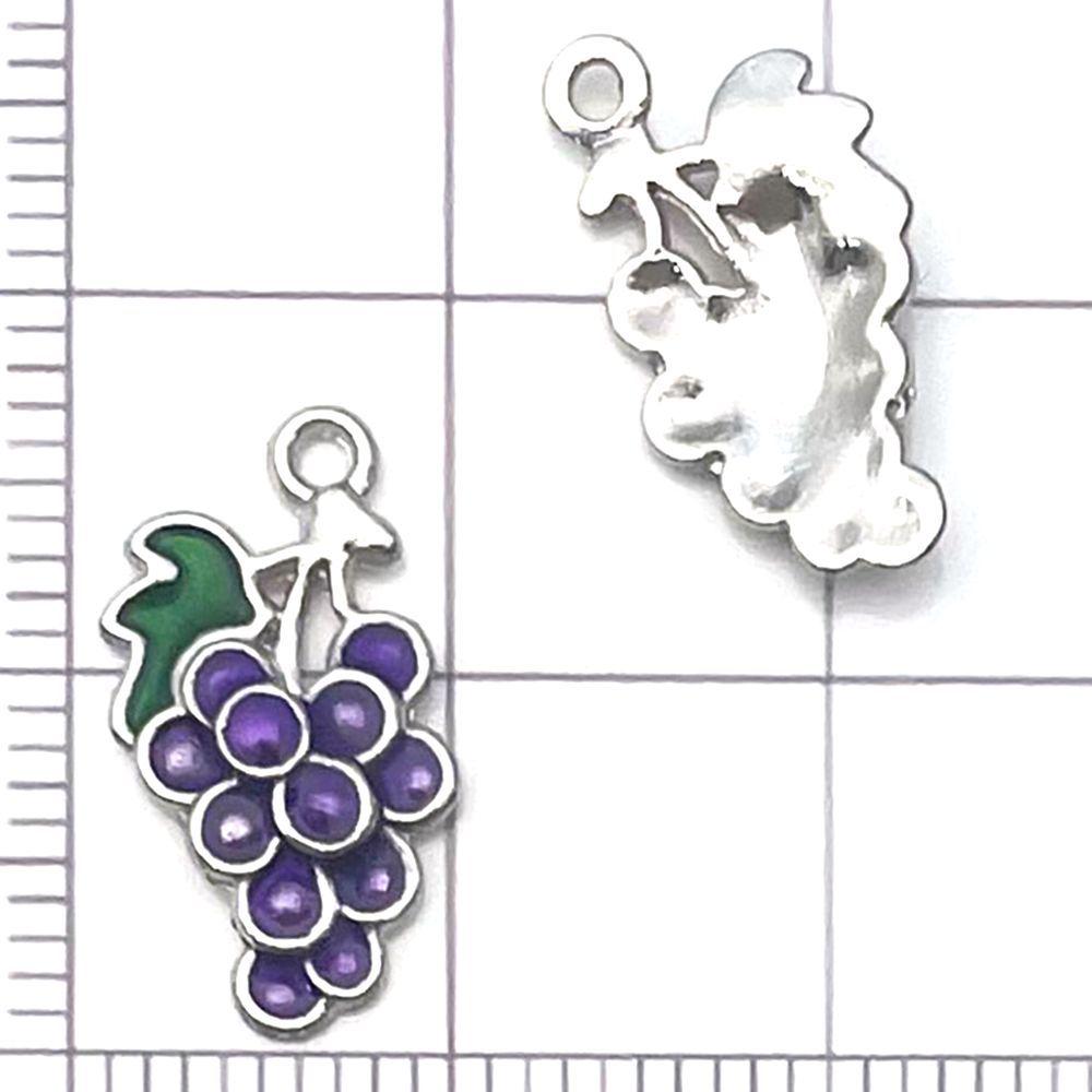 20-Piece Colorful Enamel Fruit Pendant Charms for DIY Bracelets: Strawberry, Cherry, Pineapple, and More