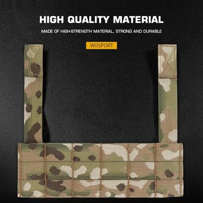 Bröstriggsele Förlängningstillbehör Taktisk Frontpanel Bröstrigg Expanderbar Airsoft Taktisk Västitillbehör