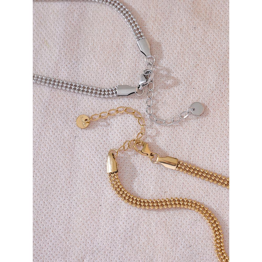 Yhpup Stainless Steel Chain Collar Necklace for Women Waterproof Jewelry Chic Accessories