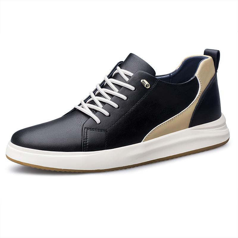 6cm 8cm Height Increasing Elevator Shoes Men Height Increase Shoes Genuine Leather Man Sneakers Taller Casual Board Shoes 2024