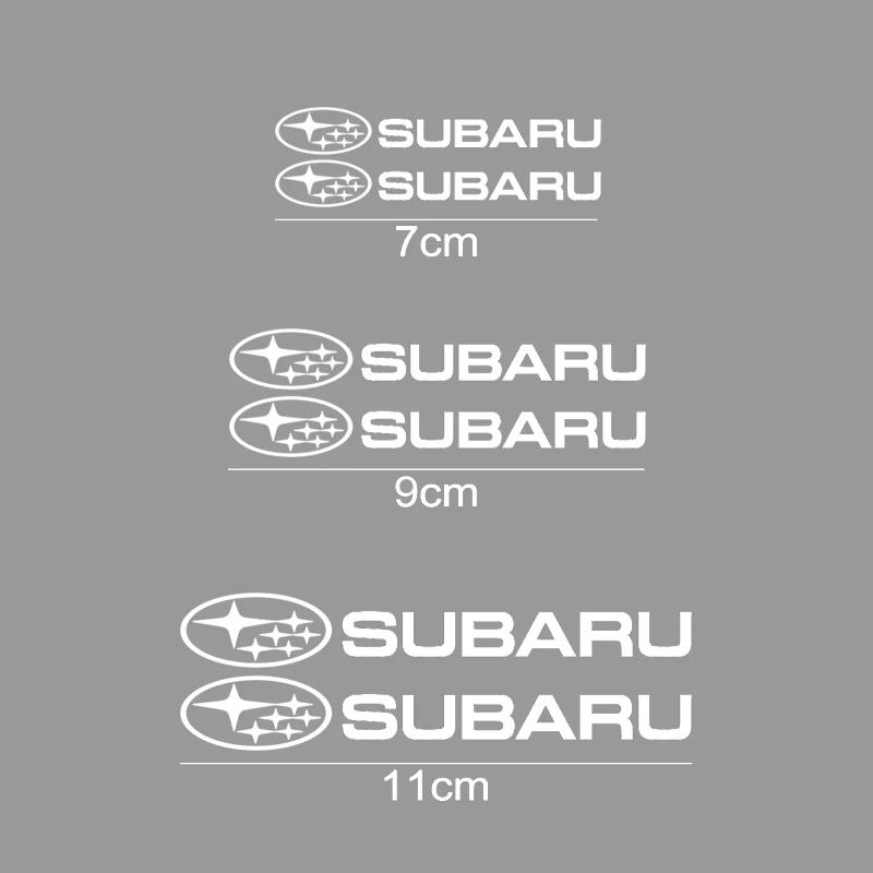 6PCS Car Brake Caliper Wheel Decals Brake Sticker for Subaru STI Levorg Forester WRX XV Outback Crosstrek Legacy Impreza Badge AA3