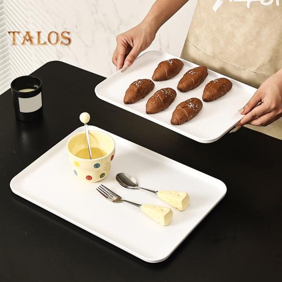 Serving Tray Platter Rectangular Vegetable And Fruit Trays for Snack Dessert Cookie Cheese Plastic Platters Large BPA Free Food Trays Party Supplies