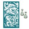 23 Styles Self-Adhesive Silk Screen Stencils for Polymer Clay Palm Leaves Reusable Mesh Transfer Printing Earring Jewelry Making