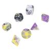 7pcs Acrylic Role Playing Game Dice Men Women Portable Exquisite Polyhedral Dice Set for Bar Holiday Party