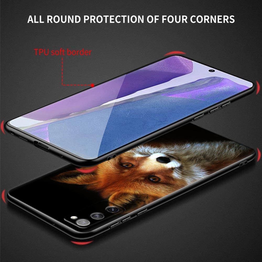 Roztomilý liščí zvířecí pouzdro na telefon pro Samsung Galaxy S24FE S23 5G S20 S21 FE S25 S22 Ultra S24 Plus Pouzdra Měkký TPU Silikonový kryt Lišky