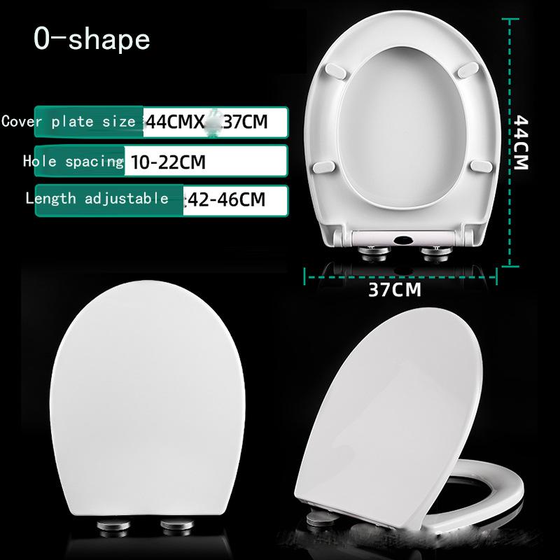 

Кришка унітазу Потовщена побутова Загальна старомодна V-подібна U-подібна квадратна O-подібна кришка сидіння унітазу 4 білий