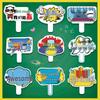 Sports Day Handheld Signs for Kindergarten, Elementary & Middle Schools - Creative Entrance & Cheerleading Props