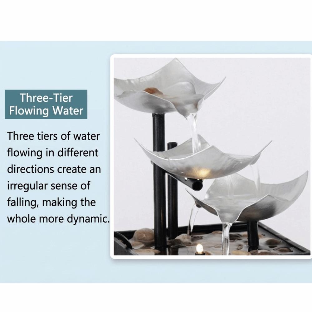 Relaxing Indoor Waterfall Exquisite Tabletop Water Fountain Desktop Fountain Office Decor