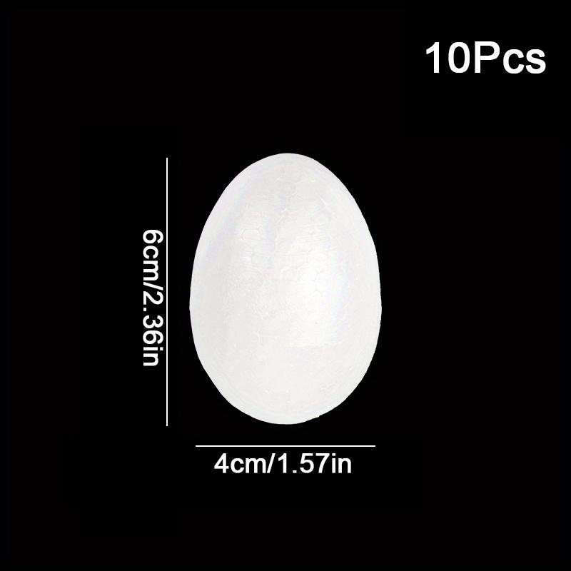 10PC White Easter Foam Egg DIY Painting Polystyrene Styrofoam Home Egg Balls Party Decoration Supplies Lightweight Handemade