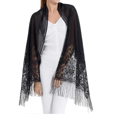 Šatky a šatky na spoločenské spoločenské šaty, šatky pre ženy, strapcové šatky z jemného sieťoviny na spoločenské šaty, doplnky k šatkám s čipkovanými strapcami