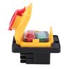 16A 4 Pin Electromagnetic Switch Emergency Stop Push Button Switch for Electrical Panel Power Tool Woodworking Machine
