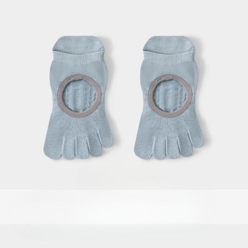 Summer Five-finger Yoga Socks, Anti-slip Indoor Sports Fitness Pilates Training Socks with Separate Toes